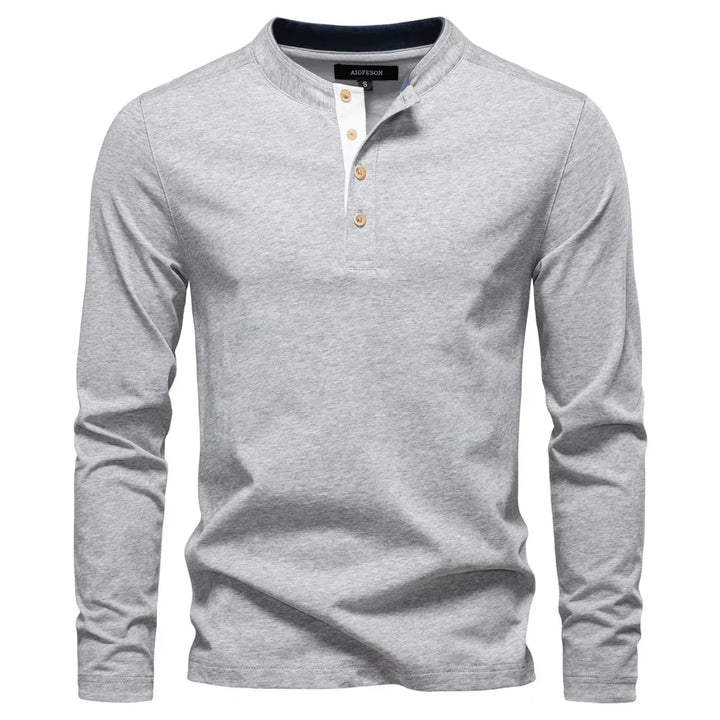 Tadhg | Men's Plain Long-Sleeve T-Shirt