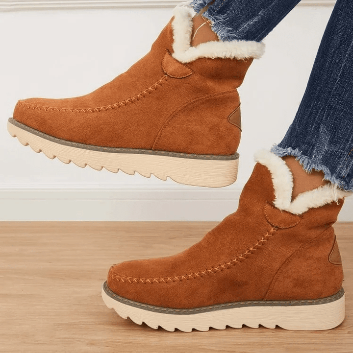 Ella | Women's Cozy Suede-Look Snow Boots