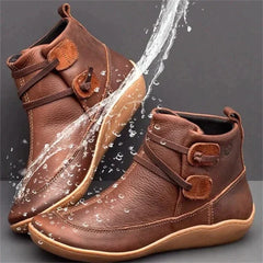 Freya | Women's Waterproof Leather-Look Ankle Boots