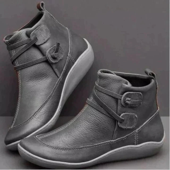 Freya | Women's Waterproof Leather-Look Ankle Boots