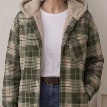 Doireann | Women's Relaxed Hooded Flannel Jacket
