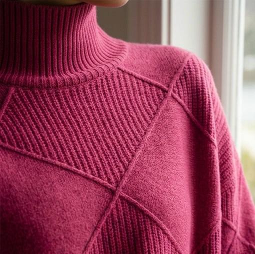 Laoise | Women's Soft Ribbed Turtleneck Jumper