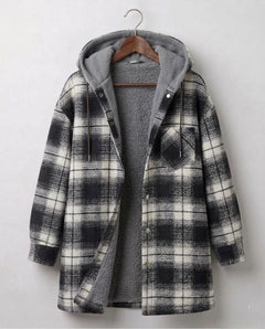 Doireann | Women's Relaxed Hooded Flannel Jacket