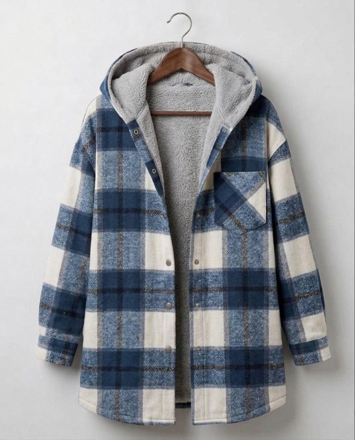 Doireann | Women's Relaxed Hooded Flannel Jacket