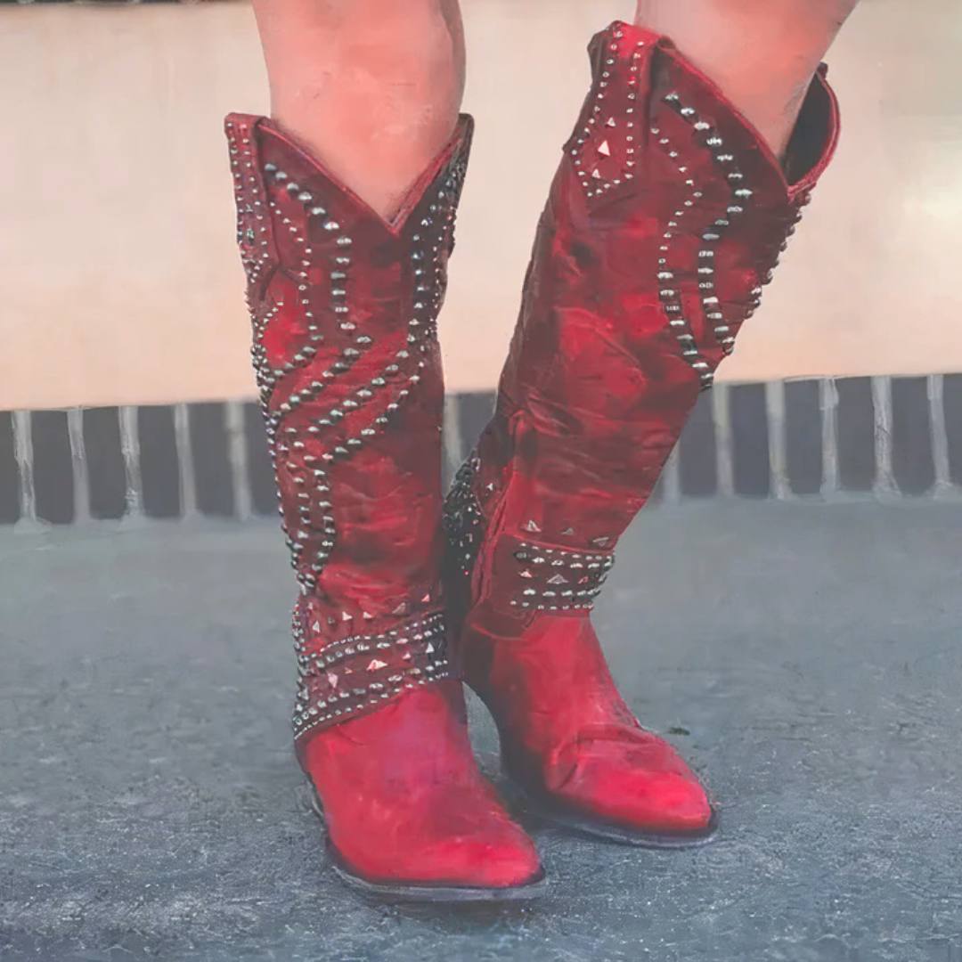 Lily | Women's Durable Western Knee-High Boots