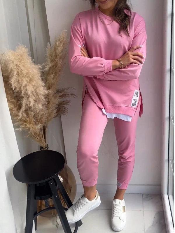 Women's Balloon Sleeve Sweatshirt Jogger Co Ord Set 2