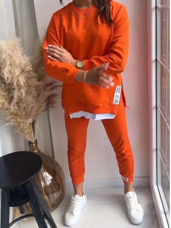 Women's Balloon Sleeve Sweatshirt Jogger Co Ord Set 4