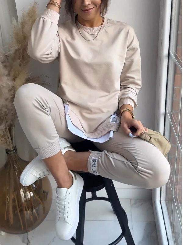 Women's Balloon Sleeve Sweatshirt Jogger Co Ord Set 7