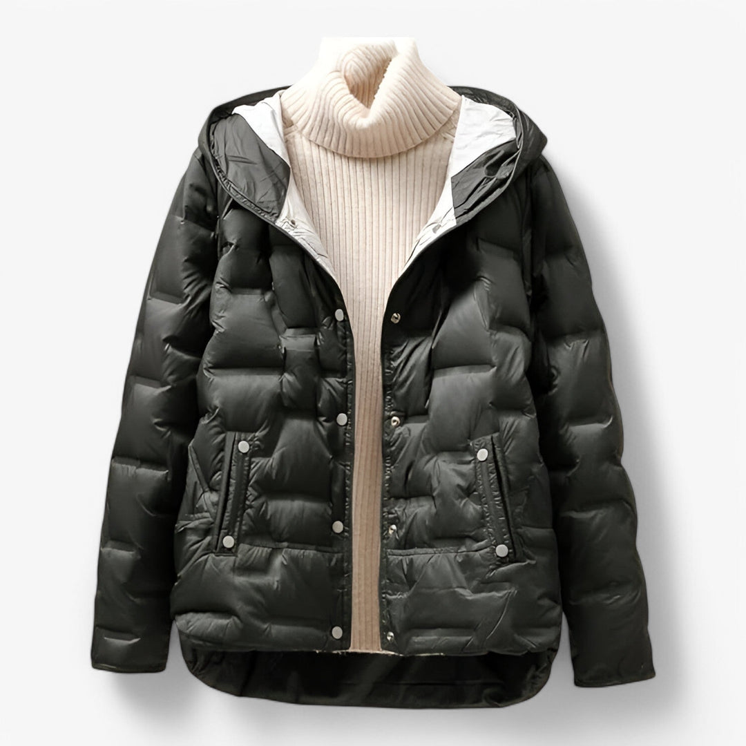 Women's Detachable Hood Quilted Puffer Jacket 4