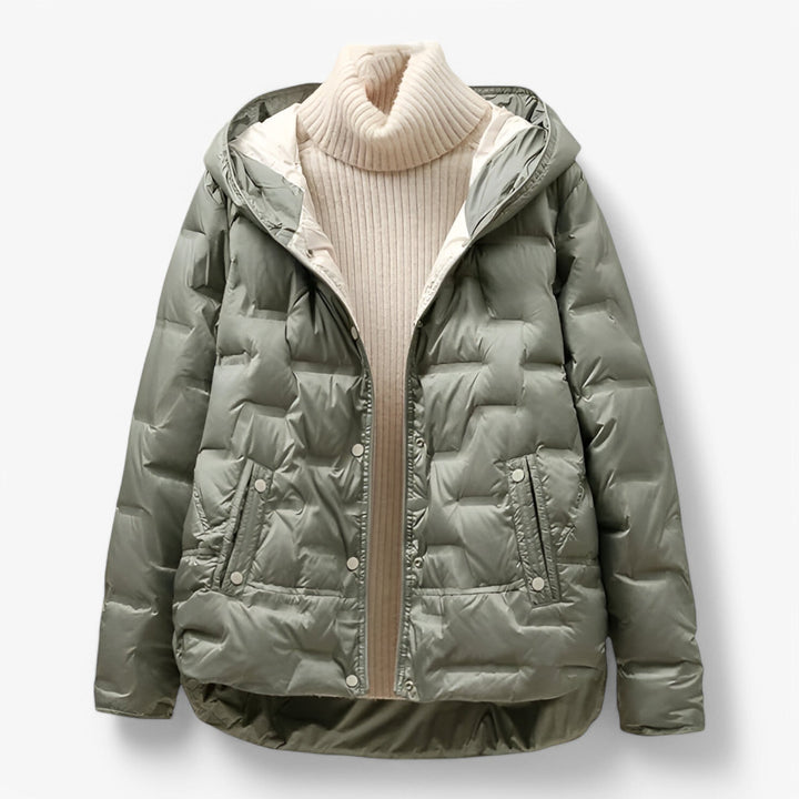 Women's Detachable Hood Quilted Puffer Jacket 5