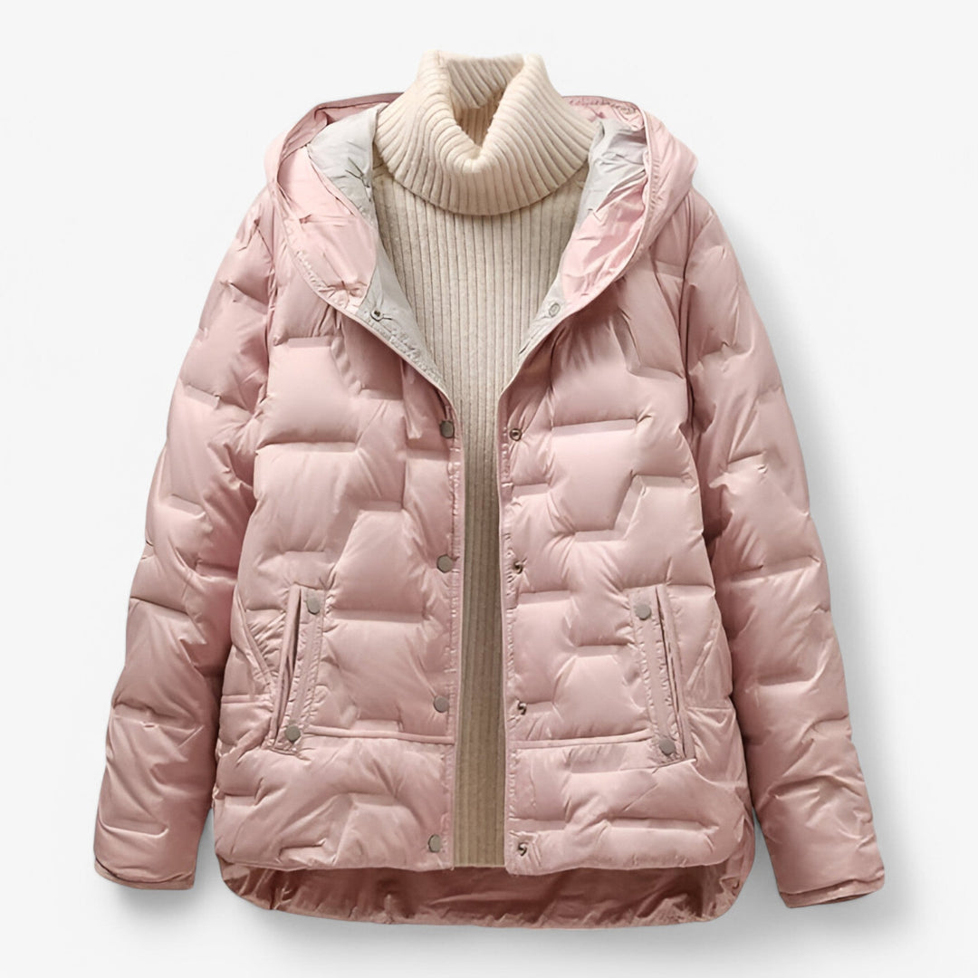 Women's Detachable Hood Quilted Puffer Jacket 6