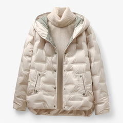 Eileen | Women's Detachable Hood Quilted Puffer Jacket