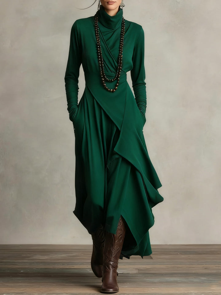 Erin | Women's Elegant Winter Turtleneck Dress