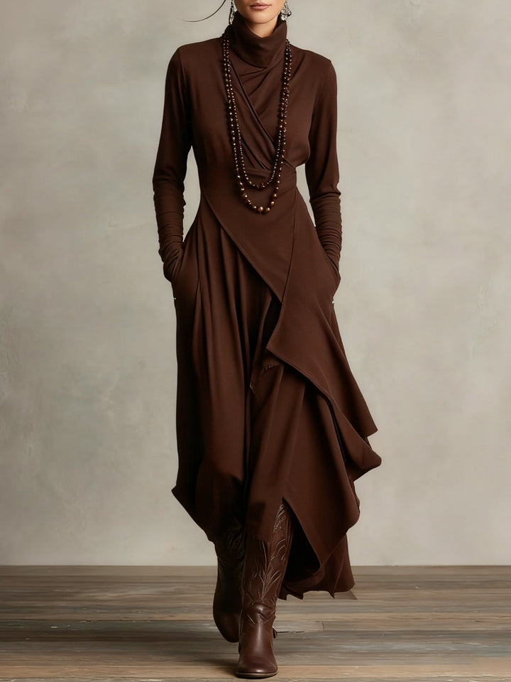 Erin | Women's Elegant Winter Turtleneck Dress