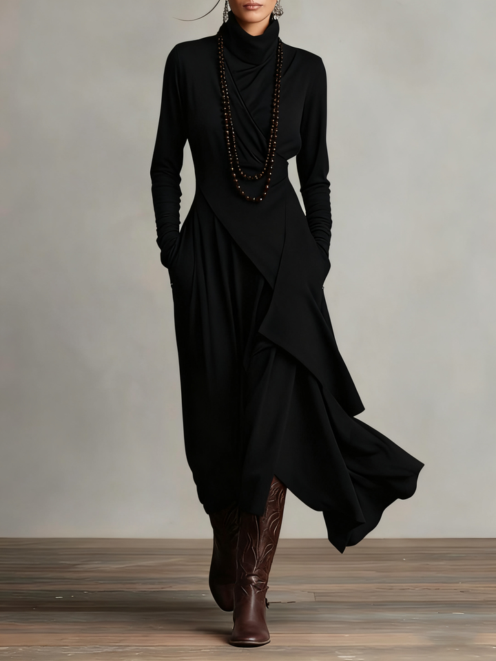 Erin | Women's Elegant Winter Turtleneck Dress