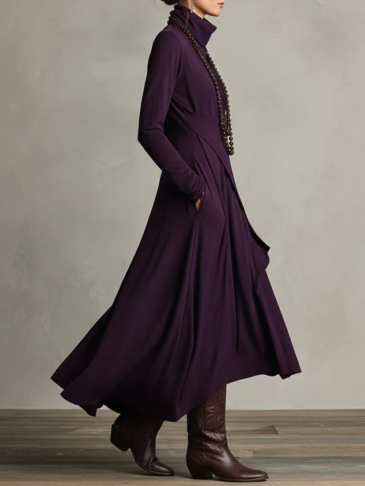 Erin | Women's Elegant Winter Turtleneck Dress