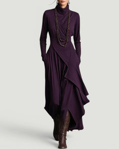 Erin | Women's Elegant Winter Turtleneck Dress