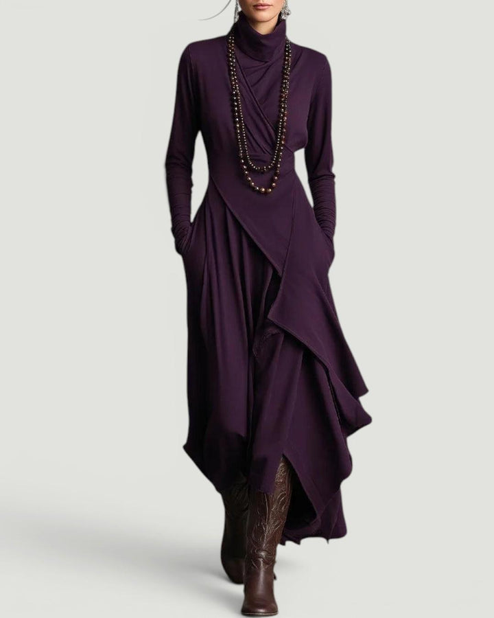 Erin | Women's Elegant Winter Turtleneck Dress