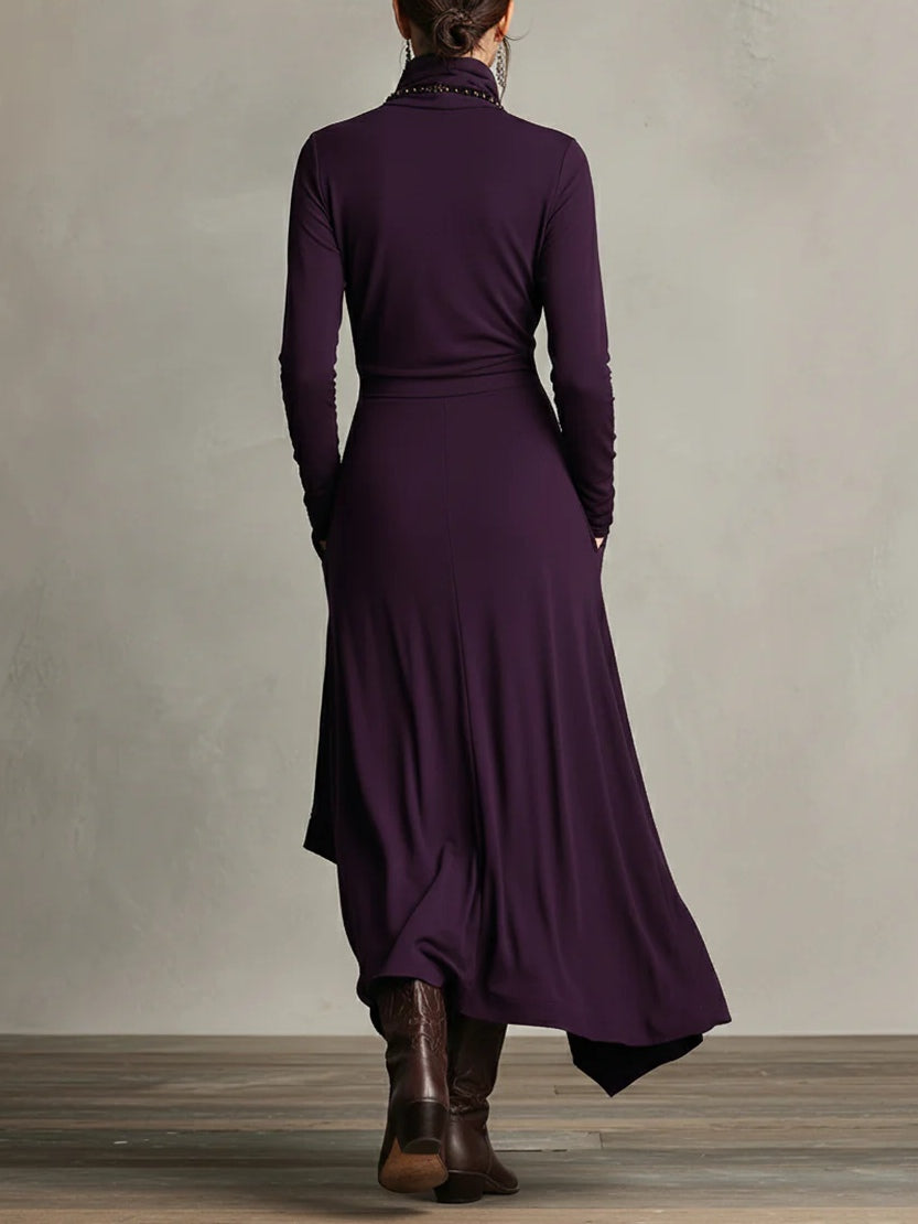 Erin | Women's Elegant Winter Turtleneck Dress