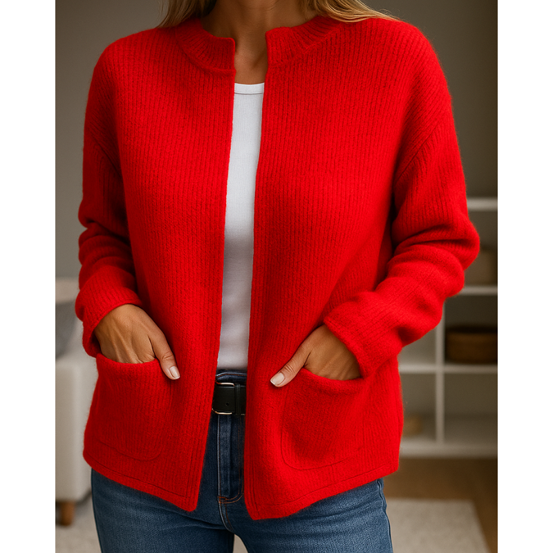Roisin | Women's Soft Ribbed Knit Cardigan