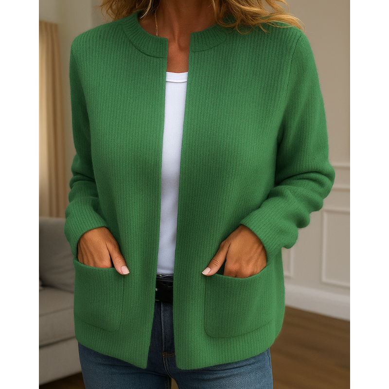 Roisin | Women's Soft Ribbed Knit Cardigan
