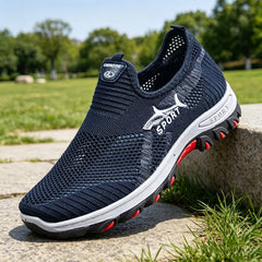 Aodhan | Men's Breathable Mesh Slip On Trainers