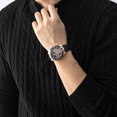 Kieran | Men's Fleece Lined Quarter Zip Aran Jumper