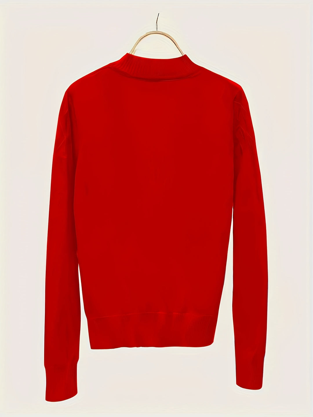 Women's Mock Neck Diamond Knit Aran Jumper 10