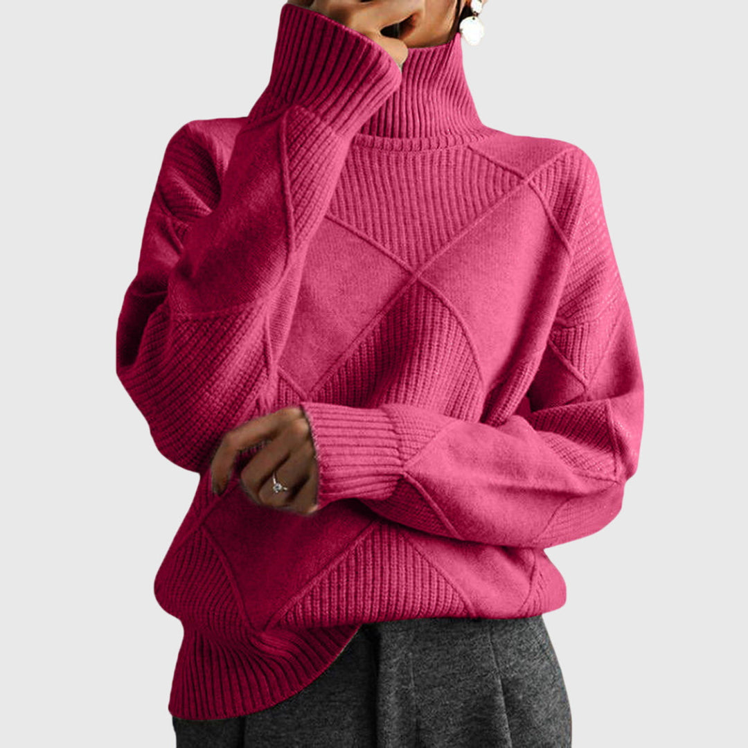Laoise | Women's Soft Ribbed Turtleneck Jumper