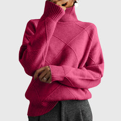 Laoise | Women's Soft Ribbed Turtleneck Jumper