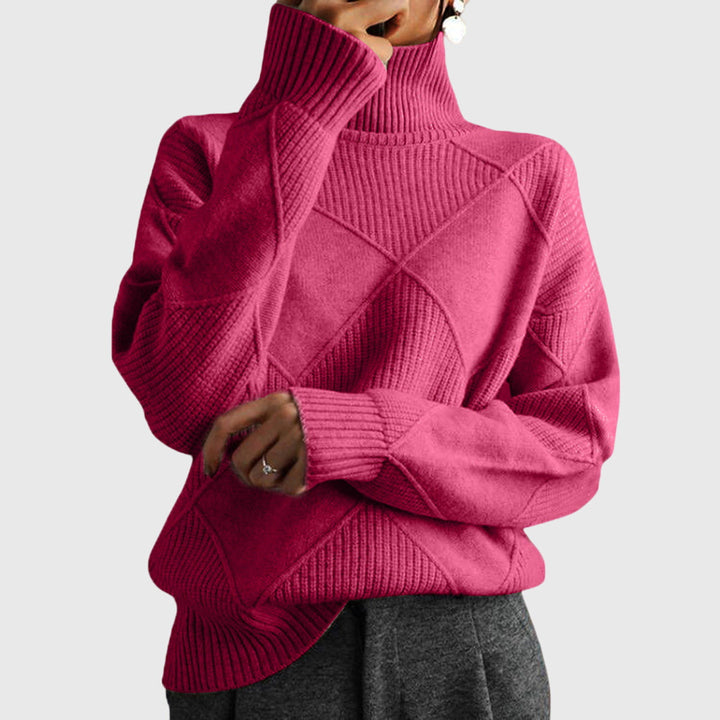 Laoise | Women's Soft Ribbed Turtleneck Jumper
