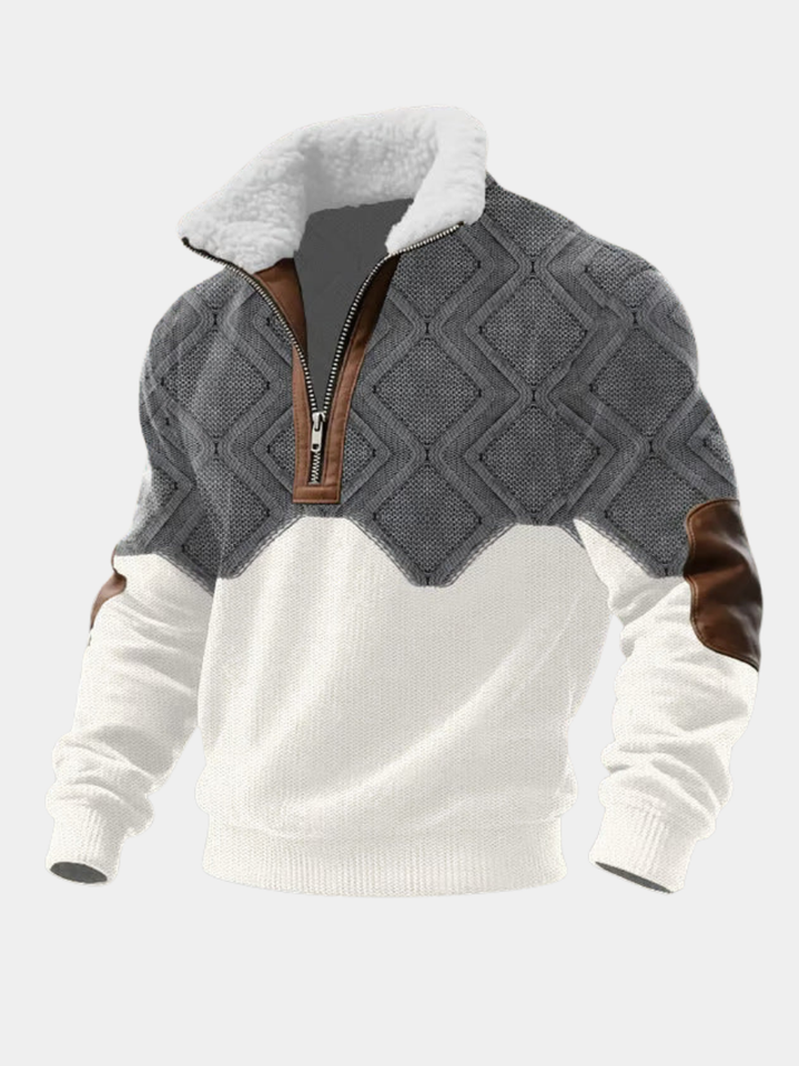 Cormac | Men's Structured Fleece Turtleneck Jumper
