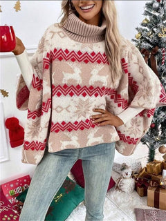 Auristela | Women's Oversized Turtleneck Christmas Jumper