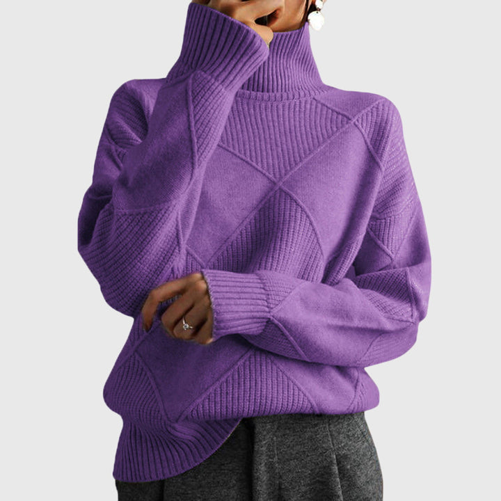 Laoise | Women's Soft Ribbed Turtleneck Jumper