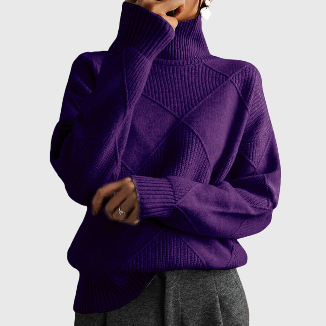 Laoise | Women's Soft Ribbed Turtleneck Jumper