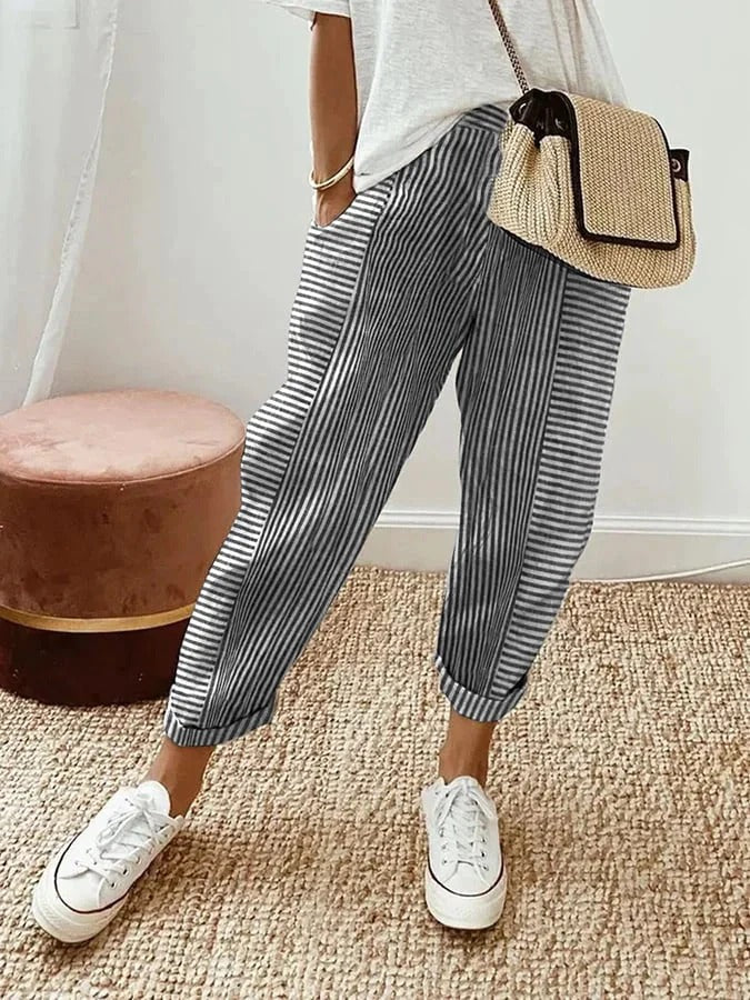 Sylvie | Relaxed Trousers with Adjustable Drawstring Waist