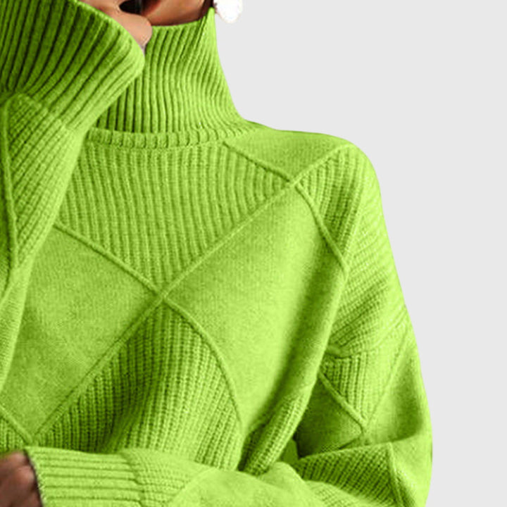 Laoise | Women's Soft Ribbed Turtleneck Jumper