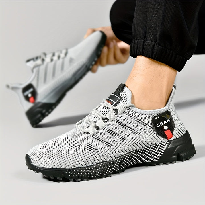 Men's Breathable Mesh Cushioned Lace Up Trainers 10