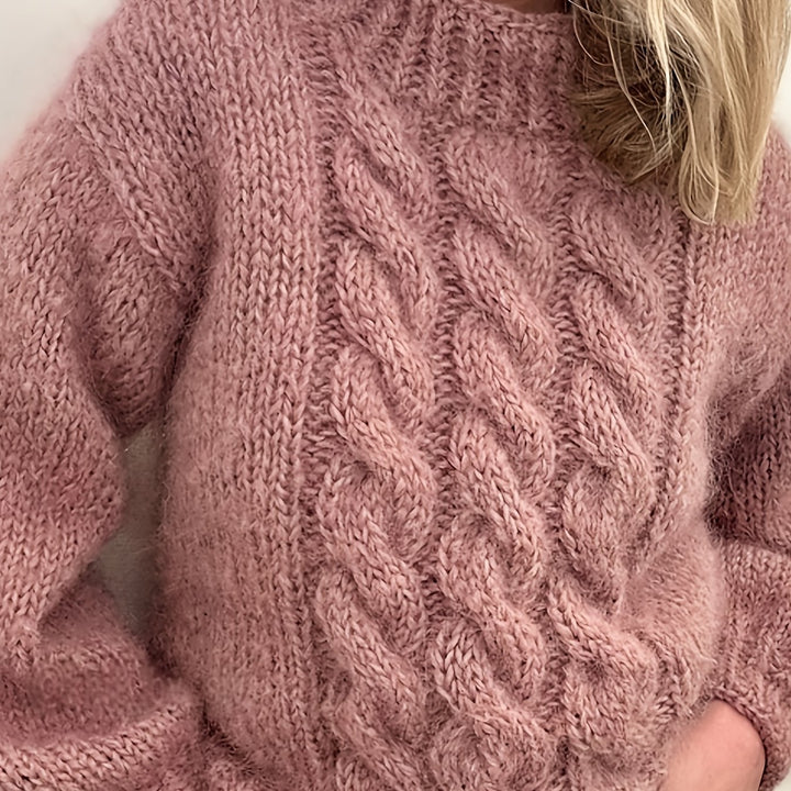 Women's Chunky Cable Knit Aran Jumper 11