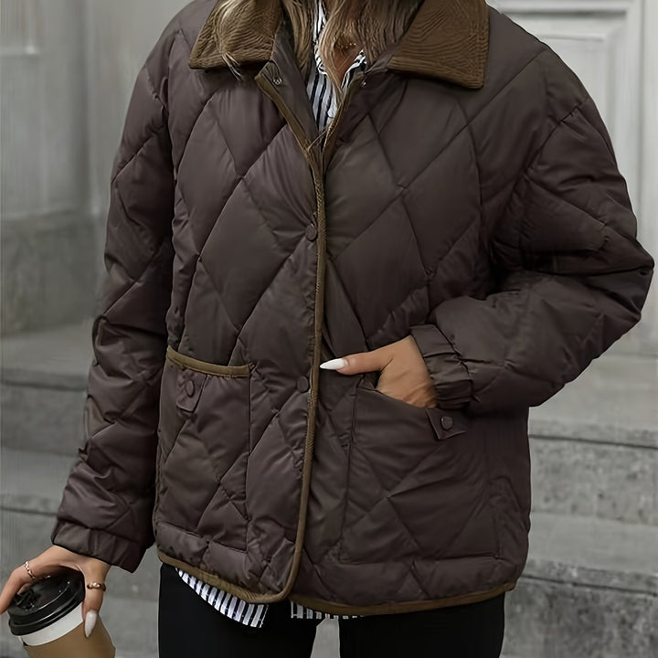 Sorcha | Women's Diamond-Quilted Relaxed Padded Jacket