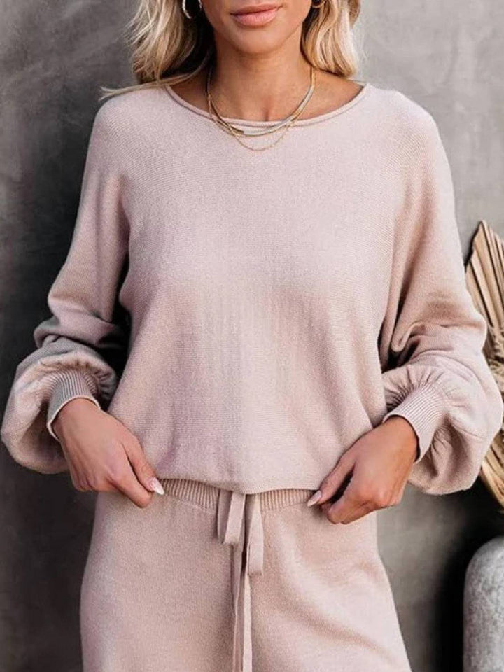 Women's Cropped Sweatshirt Wide Leg Co Ord Set 2