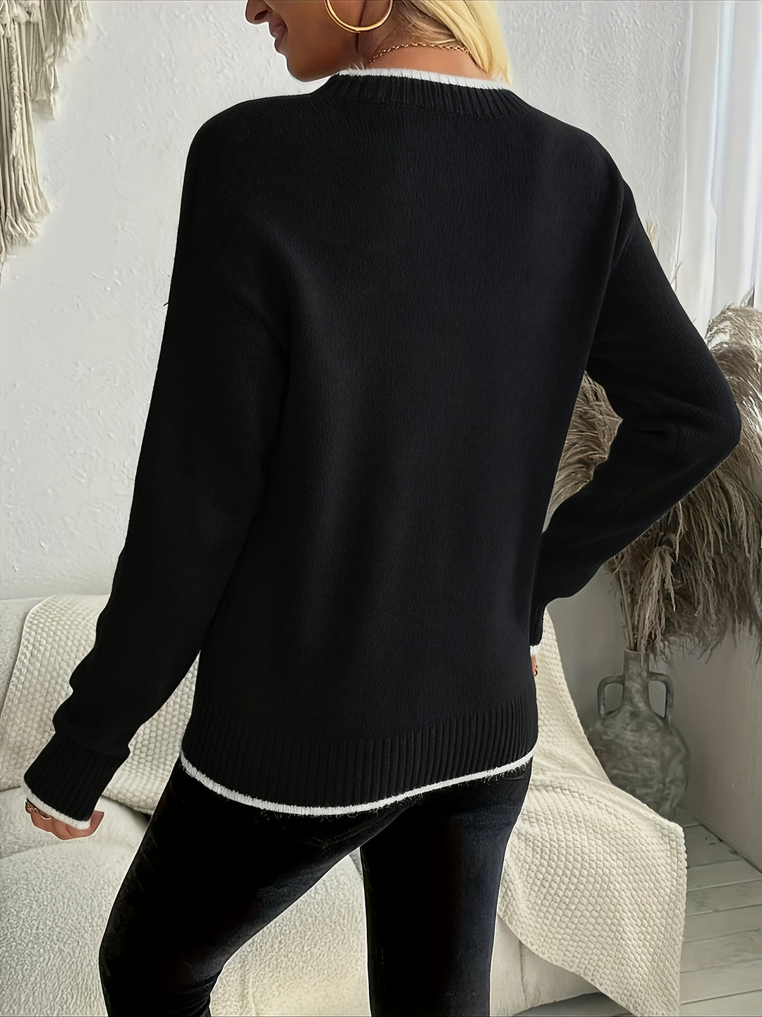 Women's Snowflake Crew Neck Christmas Jumper