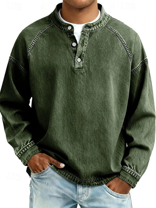 Dorian | Men's Vintage-Style Long-Sleeve Casual Shirt