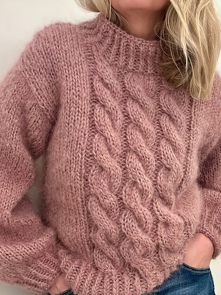 Women's Chunky Cable Knit Aran Jumper 1