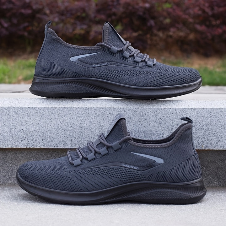 Men's Breathable Knit Lace Up Running Trainers 16