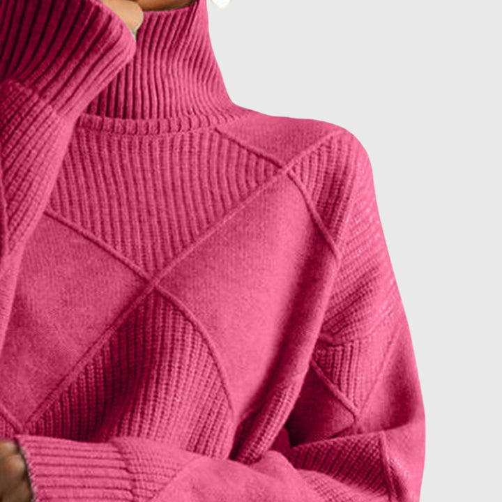 Laoise | Women's Soft Ribbed Turtleneck Jumper