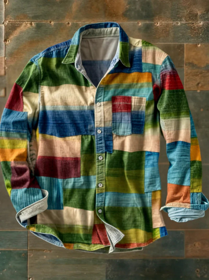 Senan | Men's Casual Button-Up Shirt with Chest Pocket