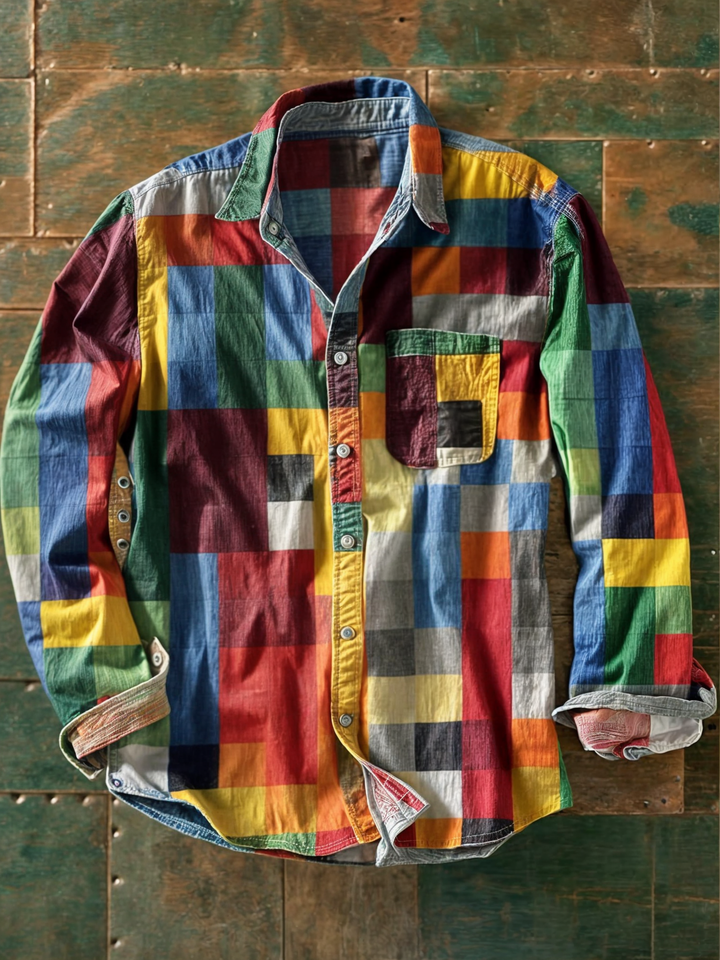 Senan | Men's Casual Button-Up Shirt with Chest Pocket