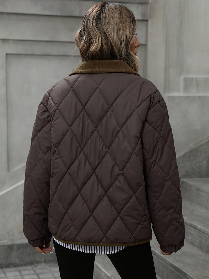 Sorcha | Women's Diamond-Quilted Relaxed Padded Jacket