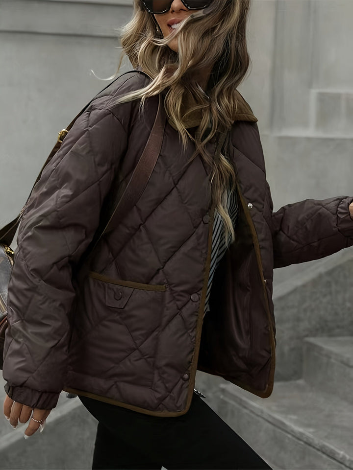 Sorcha | Women's Diamond-Quilted Relaxed Padded Jacket